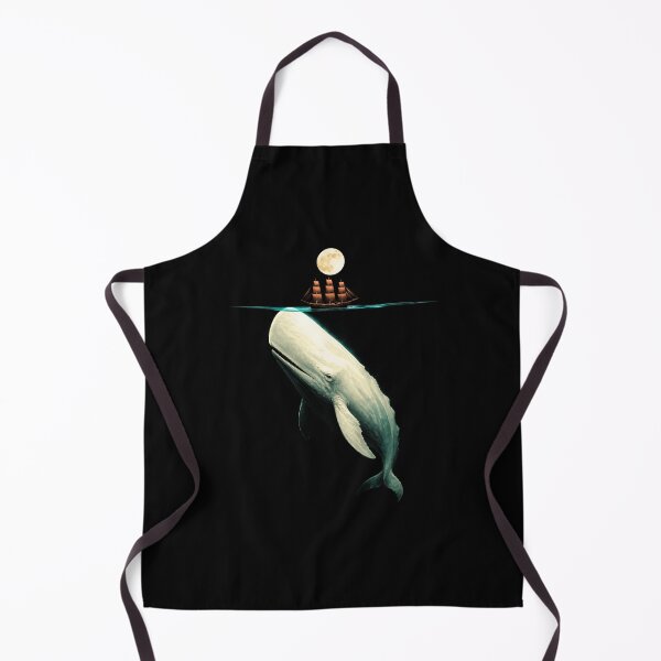 Item preview, Moby Dick: Moonlit Ship Above the White Whale designed and sold by Fenay Designs.