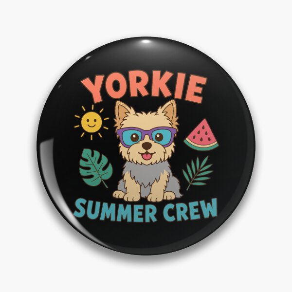 Item preview, Yorkie Summer Crew Cute Yorkshire Terrier Owner designed and sold by DreamLayerStudio.