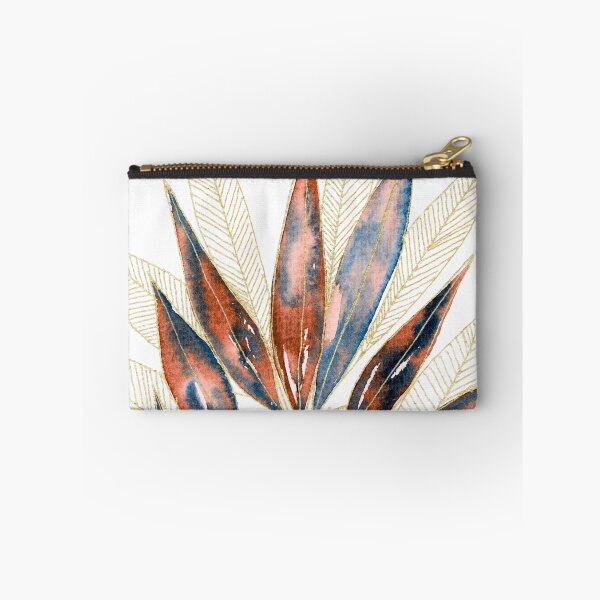 Item preview, Rust and Blue Botanical Leaves Watercolour designed and sold by ArithraStudio.
