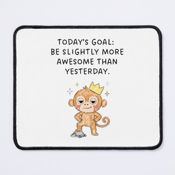 Item preview, Funny Motivational Monkey Be Slightly More Awesome designed and sold by SPARINK.