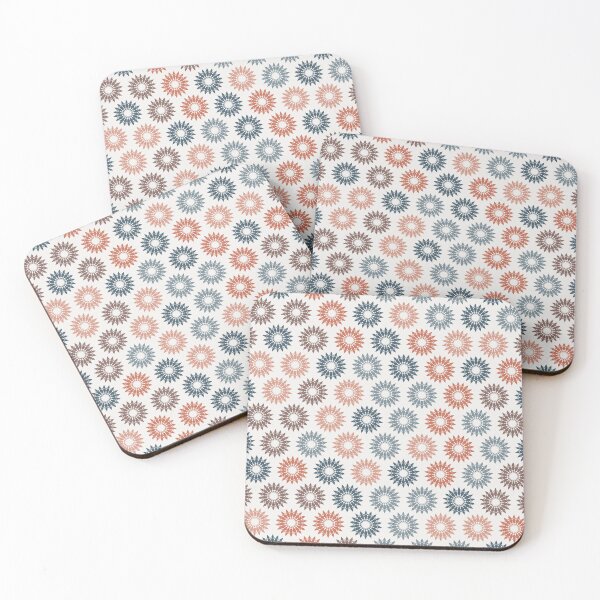 Item preview, Geometric Sunburst Rosette Pattern – Dusty Coral  designed and sold by TexSta.