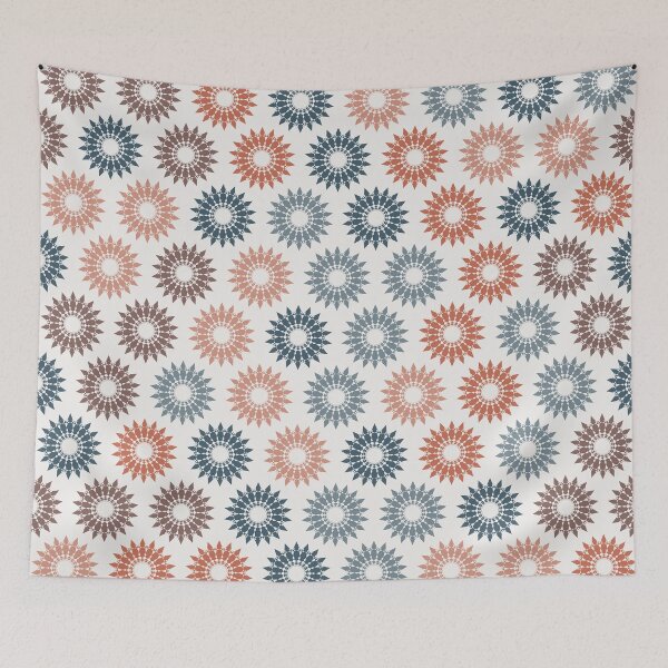 Item preview, Geometric Sunburst Rosette Pattern – Dusty Coral  designed and sold by TexSta.