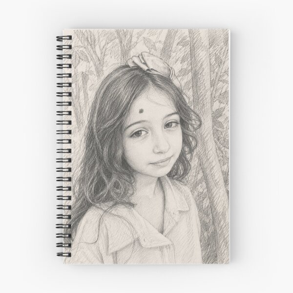 Item preview, Pencil Sketch Portrait of a Young Girl designed and sold by Ai~art.