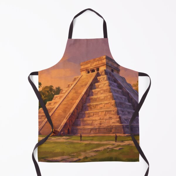 Item preview, El Castillo at Chichén Itzá Golden Hour designed and sold by RedPeaStudio.