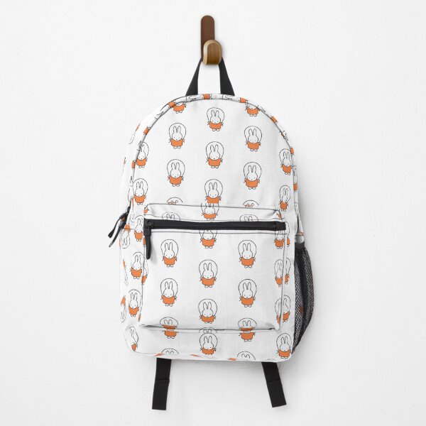 Item preview, Cute Bunny Jump Roping Illustration in Orange - Miffy Inspired designed and sold by Cozy Moss Studio.