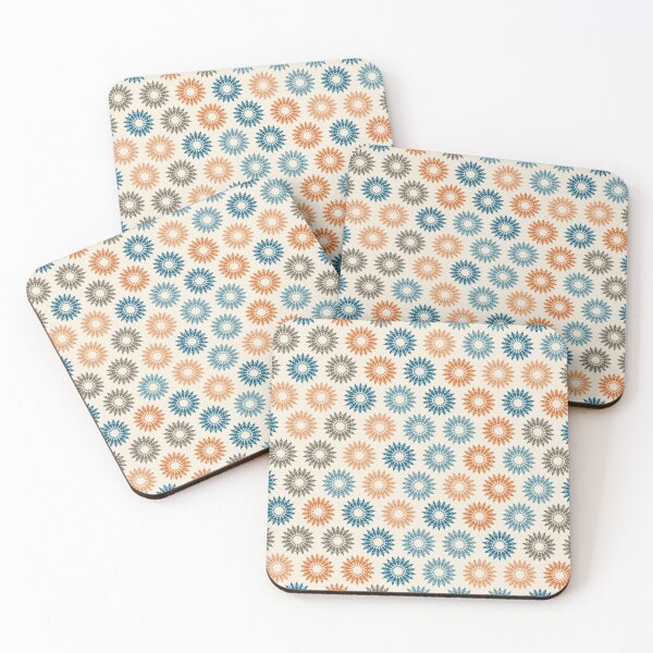 Item preview, Geometric Sunburst Rosette Pattern – Coastal Orange designed and sold by TexSta.