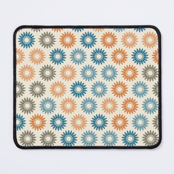 Item preview, Geometric Sunburst Rosette Pattern – Coastal Orange designed and sold by TexSta.