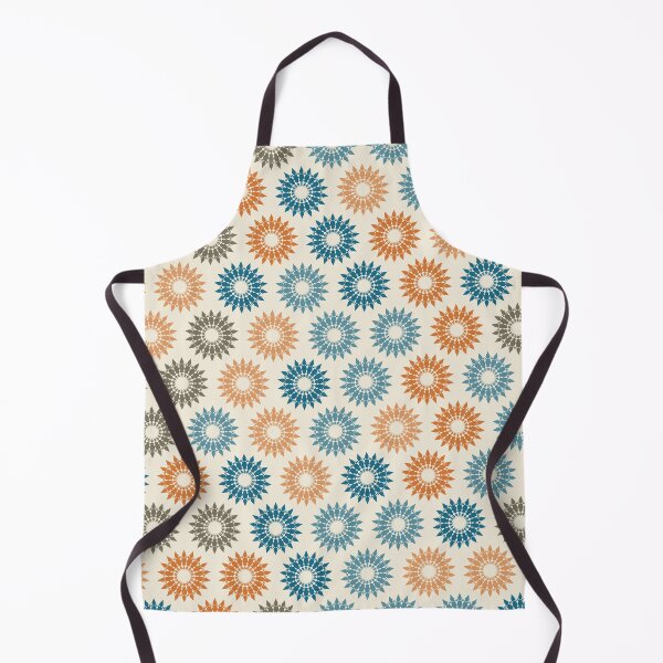 Artikelvorschau, Geometric Sunburst Rosette Pattern – Coastal Orange entworfen und verkauft von TexSta.