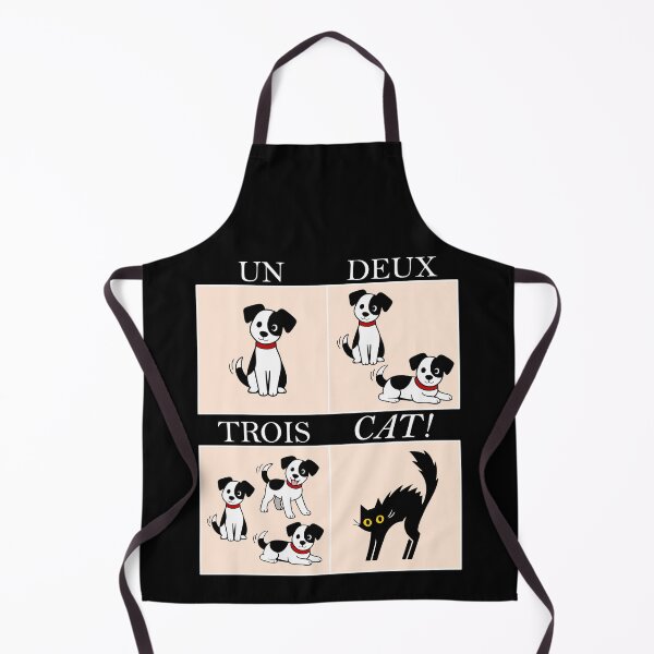 Item preview, Learning French with cats and dogs: Un, Deux, Trois, Cat! (dark background) designed and sold by Groenendijk.