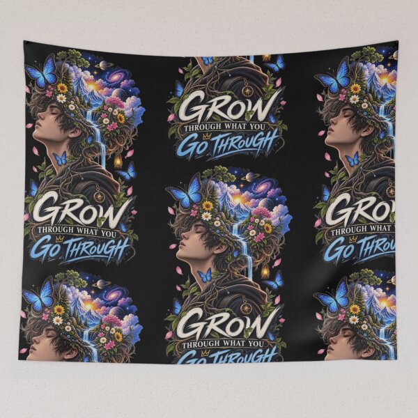 Item preview, Grow Through What You Go Through – Surreal Mind Garden Fantasy Art designed and sold by storeAC.
