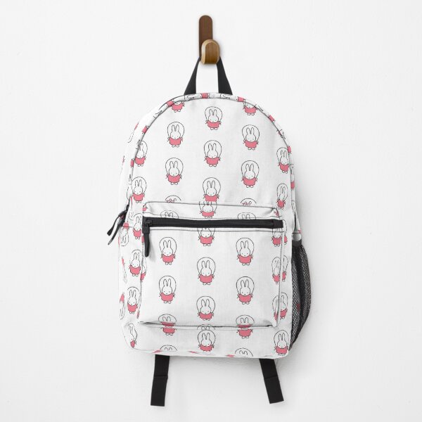 Item preview, Cute Bunny Jump Roping Illustration in Pink - Miffy Inspired designed and sold by Cozy Moss Studio.