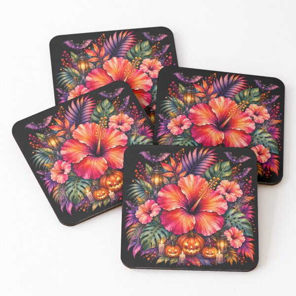 Item preview, Ultimate Halloween Hibiscus | Tropical Watercolor designed and sold by IamNolmo.
