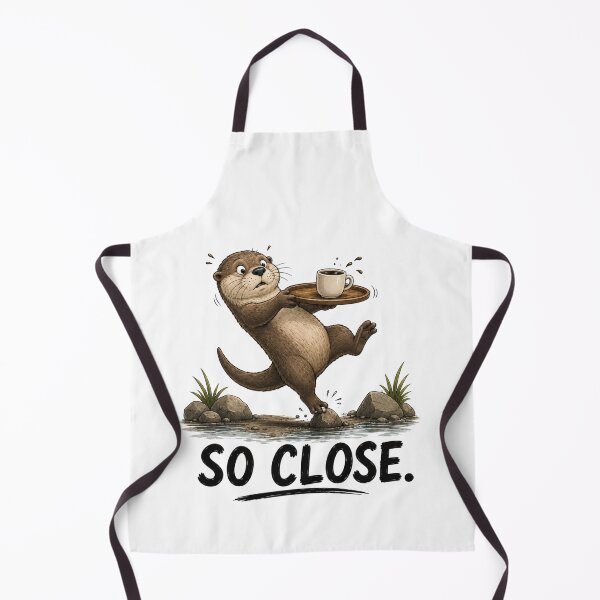 Item preview, SO CLOSE. Funny Otter T-Shirt | Coffee Lover Animal Humor designed and sold by Kiinaaa.
