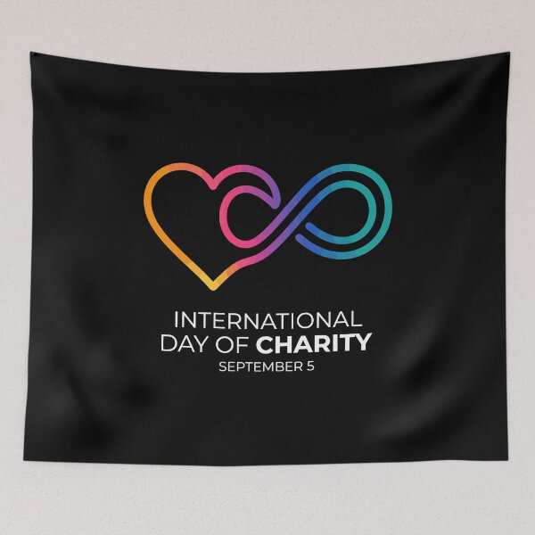 Item preview, International Day Of Charity Minimalist Heart AUG-390 designed and sold by noberic.