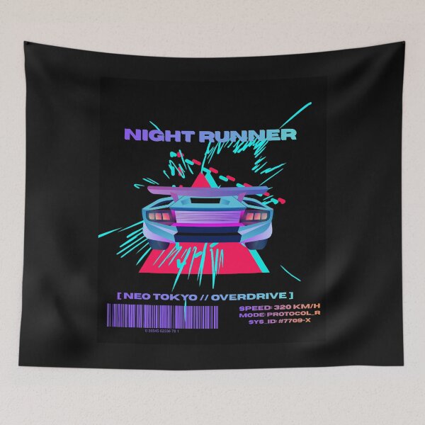 Item preview, Cyberpunk Night Runner Neo Tokyo Overdrive designed and sold by RoyalPrime.