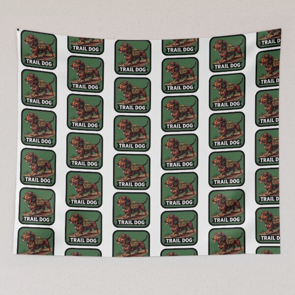 Item preview, Trail Dog Dachshund Hiking designed and sold by Roy & Tiffany.