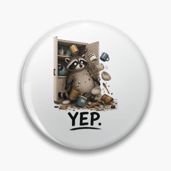 Item preview, YEP. Funny Raccoon T-Shirt | Everyday Chaos Animal Humor designed and sold by Kiinaaa.