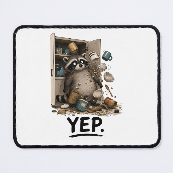 Item preview, YEP. Funny Raccoon T-Shirt | Everyday Chaos Animal Humor designed and sold by Kiinaaa.