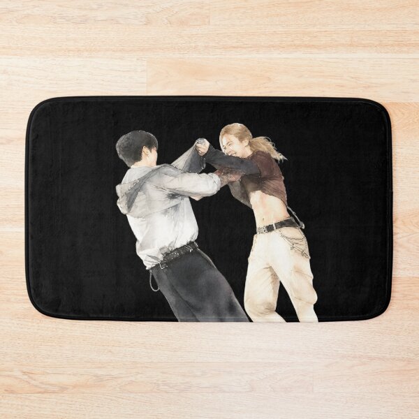 Item preview, Jimin and Jungkook Playful Fight – Watercolor Fanart Design designed and sold by ManggaeJM.