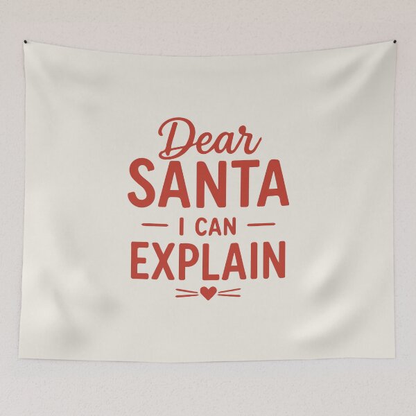 Item preview, Copy of Christmas Dear Santa I Can Explain – Festive Holiday Art designed and sold by Tklezardesigns.