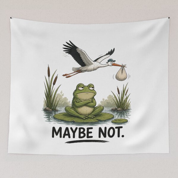 Item preview, MAYBE NOT. Funny Frog T-Shirt | Relatable Animal Humor designed and sold by Kiinaaa.