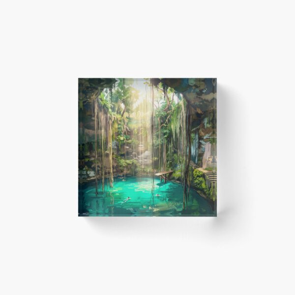 Item preview, Cenote Ik Kil Yucatán Sinkhole designed and sold by RedPeaStudio.