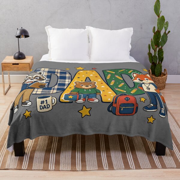 Item preview, Dad Letter Block Shirt | Cute Animal Back to School Design designed and sold by MOCH- ART.