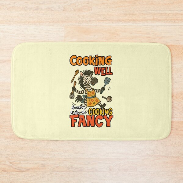 Item preview, Cooking Well Doesnt Indicate Cooking Fancy Funny Zebra Chef Quote designed and sold by NookMerch97 .