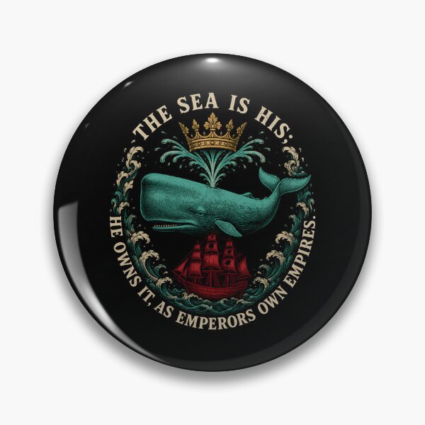 Item preview, Moby Dick: The Sea Is His Crowned Whale designed and sold by Fenay Designs.