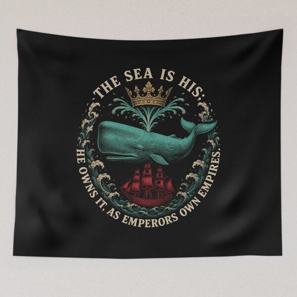 Item preview, Moby Dick: The Sea Is His Crowned Whale designed and sold by Fenay Designs.