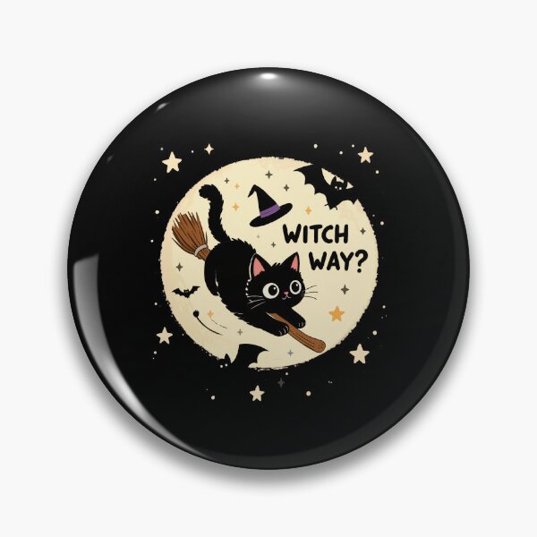 Item preview, Witch Way Funny Flying Cat T-shirt. designed and sold by Nuttajak.