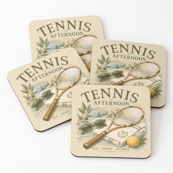 Item preview, Vintage Tennis Afternoon Summer Escape designed and sold by VectorVortex.