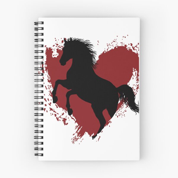 Item preview, The silhouette of a rearing Abbayan horse and a heart designed and sold by Cheval-de-coeur.