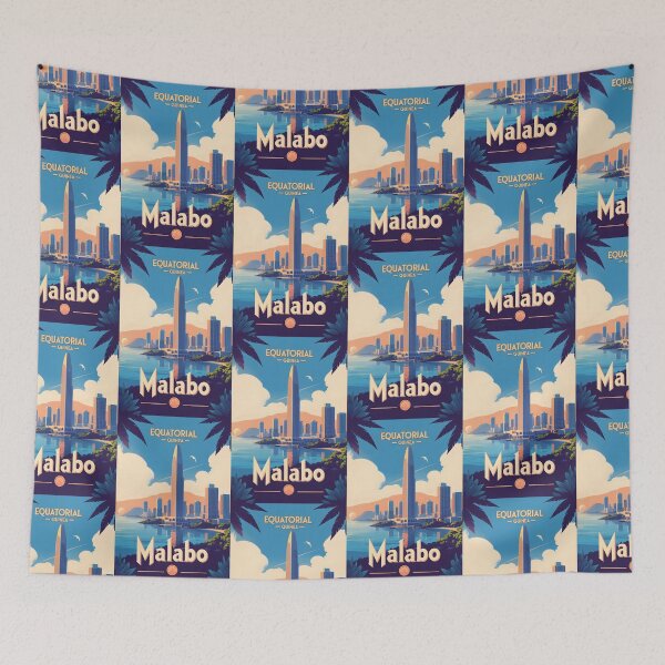 Item preview, Malabo Equatorial Guinea Vintage Travel designed and sold by TravelersGems.