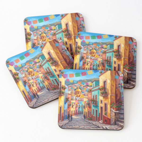 Item preview, Guanajuato's Colorful Hillside Alleyways designed and sold by RedPeaStudio.