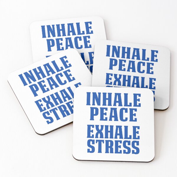Item preview, Inhale Peace Exhale Stress Yoga Meditation Mindfulness designed and sold by teeperfect.