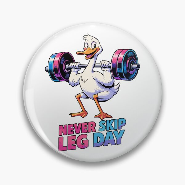 Artikelvorschau, Never Skip Leg Day – Lustige Gans beim Kniebeugen entworfen und verkauft von Pineapple-Tree.