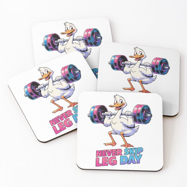 Item preview, Never Skip Leg Day – Funny goose doing squats designed and sold by Pineapple-Tree.