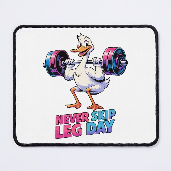 Item preview, Never Skip Leg Day – Funny goose doing squats designed and sold by Pineapple-Tree.