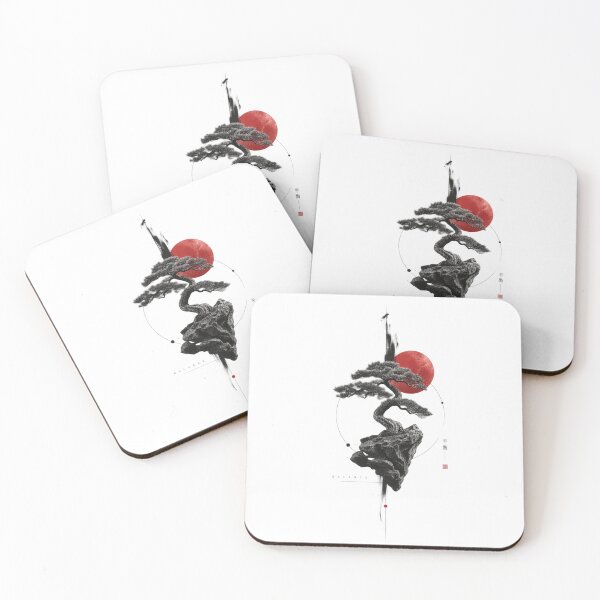 Item preview, Bonsai Balance — Japanese Zen Tree Surreal Nature Art designed and sold by mari0n980.