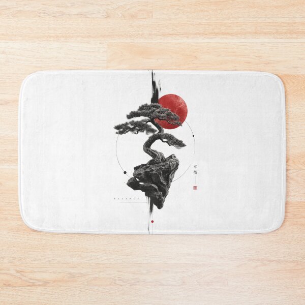Item preview, Bonsai Balance — Japanese Zen Tree Surreal Nature Art designed and sold by mari0n980.