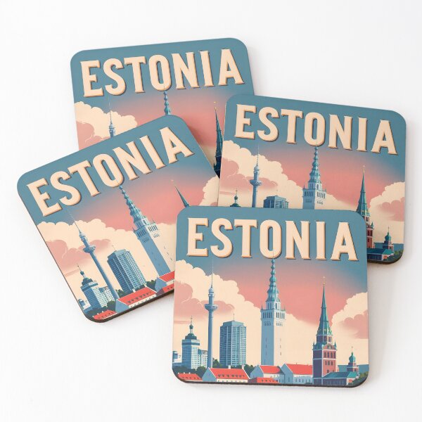 Item preview, Tallinn Estonia Vintage Travel Tourism designed and sold by TravelersGems.