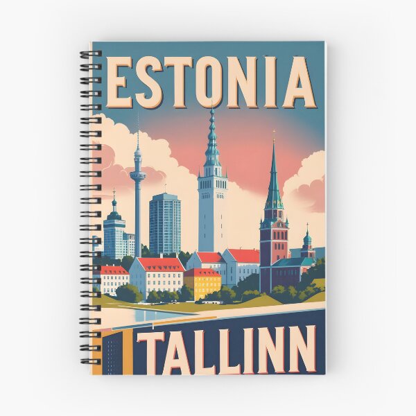 Item preview, Tallinn Estonia Vintage Travel Tourism designed and sold by TravelersGems.