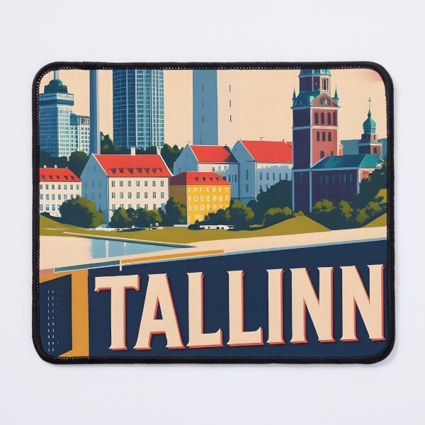 Item preview, Tallinn Estonia Vintage Travel Tourism designed and sold by TravelersGems.