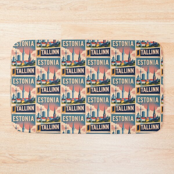 Item preview, Tallinn Estonia Vintage Travel Tourism designed and sold by TravelersGems.