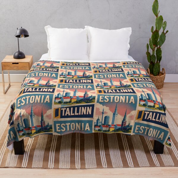 Item preview, Tallinn Estonia Vintage Travel Tourism designed and sold by TravelersGems.