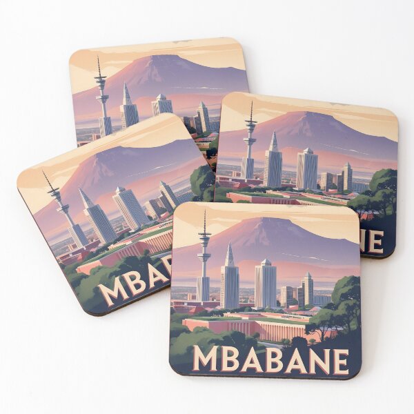 Item preview, Mbabane Eswatini Vintage Travel Tourism designed and sold by TravelersGems.