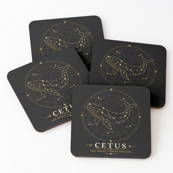 Item preview, Moby Dick: Cetus Whale Constellation Star Map designed and sold by Fenay Designs.