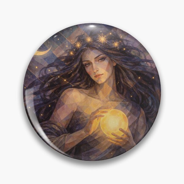 Item preview, Nyx – Greek Goddess of the Night Painting designed and sold by GalleryKauffeld.
