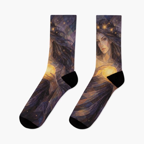 Item preview, Nyx – Greek Goddess of the Night Painting designed and sold by GalleryKauffeld.